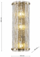 Candelabru de perete Cellini Icelux CLN133-3W imaginea #3 — magazin online Desire.md