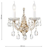 Candelabru de perete Cellini Teresa CLN122-2W imaginea #3 — magazin online Desire.md