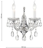 Candelabru de perete Cellini Teresa CLN123-2W imaginea #3 — magazin online Desire.md