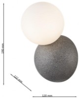 Бра Lampardi Concrete LP5166-1W фото №3 — интернет-магазин Desire.md