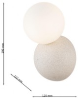 Бра Lampardi Concrete LP5167-1W фото №3 — интернет-магазин Desire.md