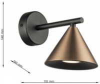 Бра Lampardi Horn LP9031-1W фото №3 — интернет-магазин Desire.md