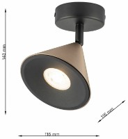 Spot Lampardi Horn LP9031-1WC imaginea #3 — magazin online Desire.md