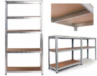 Unitate de rafturi de depozitare GardenLine GWI0878 180x90x40cm imaginea #3 — magazin online Desire.md