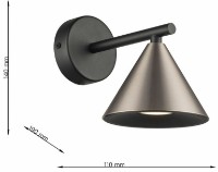 Бра Lampardi Horn LP9032-1W фото №3 — интернет-магазин Desire.md