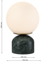 Veioză birou Lampardi Marble LP5195-1T imaginea #3 — magazin online Desire.md