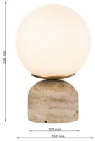 Veioză birou Lampardi Marble LP5196-1T imaginea #3 — magazin online Desire.md