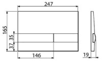 Кнопка смыва AlcaPlast M1720-1 фото №2 — интернет-магазин Desire.md