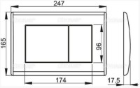 Кнопка смыва Alcaplast M270 фото №2 — интернет-магазин Desire.md