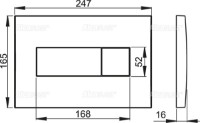Кнопка смыва AlcaPlast M370 фото №2 — интернет-магазин Desire.md