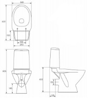 Vas WC Cersanit Arktic (82315)