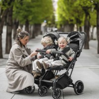 Carucior BabyGo GoTwice Grey (BGO-7902) imaginea #3 — magazin online Desire.md