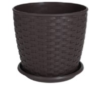 Цветочный горшок Aleana 114056 ratan 16x15