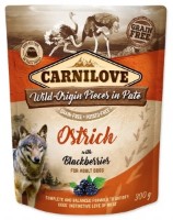 Влажный корм для собак Carnilove Ostrich with Blackberries 300g