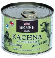 Hrană umedă pentru câini Falco Sense Dog Duck & Beef 200g