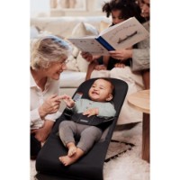 Șezlong pentru bebeluși BabyBjorn Balance Soft Black/Dark Gray (005122A) imaginea #4 — magazin online Desire.md