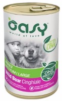 Hrană umedă pentru câini Oasy Adult Medium/Large Wild Boar 400g