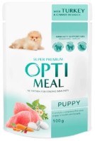 Влажный корм для собак Optimeal Puppy Turkey & Carrots 4x100g