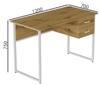 Masa de birou Ferrum-Decor Dakota 75x120x70 Oak Artisan (DAK2367) imaginea #4 — magazin online Desire.md