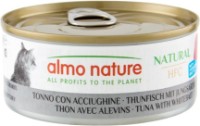 Hrană umedă pentru pisici Almo Nature Natural Pacific Tuna & Whitebait 150g