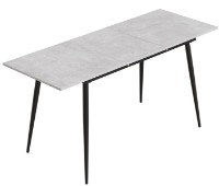 Masă pentru bucătărie Ferrum-Decor Dandy 120/160x70x75H Beton/Black (DAND108) imaginea #3 — magazin online Desire.md