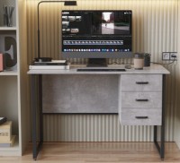 Masa de birou Ferrum-Decor Harry 75x120x70 Beton/Black (GARI2395) imaginea #4 — magazin online Desire.md