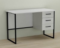 Masa de birou Ferrum-Decor Harry 75x120x70 White/Black (GARI041) imaginea #1 — magazin online Desire.md