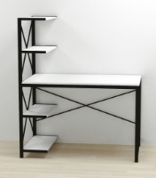 Письменный стол Ferrum-Decor Jack 75x120x60 White/Black (DJEK0001) фото №2 — интернет-магазин Desire.md