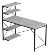 Письменный стол Ferrum-Decor Jack 75x140x60 Beton/Black (DJEK0028) фото №2 — интернет-магазин Desire.md