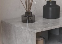 Тумба под ТВ Ferrum-Decor Kentucky 45x139x38 Beton/Black (KENT1000) фото №3 — интернет-магазин Desire.md