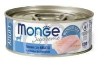 Hrană umedă pentru pisici Monge Supreme Adult Tuna/Seabream 80g