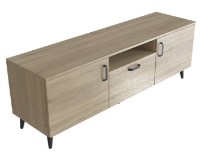 Тумба под ТВ Ferrum-Decor Lester 139x38x45 Oak Sonoma/Black (LEST103) фото №3 — интернет-магазин Desire.md