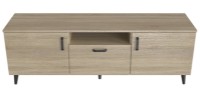 Тумба под ТВ Ferrum-Decor Lester 139x38x45 Oak Sonoma/Black (LEST103) фото №1 — интернет-магазин Desire.md