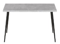 Обеденный стол Ferrum-Decor Marseille 30 75x120x70 Beton/Black (MAR3008) фото №1 — интернет-магазин Desire.md