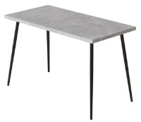 Обеденный стол Ferrum-Decor Marseille 30 75x120x70 Beton/Black (MAR3008) фото №2 — интернет-магазин Desire.md