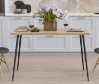 Обеденный стол Ferrum-Decor Marseille 30 75x120x70 Oak Sonoma/Black (MAR3011) фото №4 — интернет-магазин Desire.md