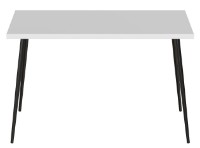 Обеденный стол Ferrum-Decor Marseille 30 75x120x70 White/Black (MAR3014) фото №1 — интернет-магазин Desire.md