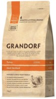 Hrană uscată pentru pisici Grandorf Adult Sterilised Turkey 2kg