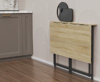 Письменный стол Ferrum-Decor Maurice 75x100x60 Oak Sonoma/Black (MORI004) фото №3 — интернет-магазин Desire.md