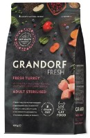 Hrană uscată pentru pisici Grandorf Fresh Adult Sterilised Turkey & Sweet Potato 2kg