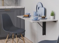 Masă pentru bucătărie Ferrum-Decor Nika 42x90x50 Beton/Black (NIKA007) imaginea #1 — magazin online Desire.md