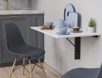 Обеденный стол Ferrum-Decor Nika 42x90x50 White/Black (NIKA001) фото №1 — интернет-магазин Desire.md