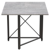 Masă pentru bucătărie Ferrum-Decor Orion 1 75x81x73 Beton/Black (ORI107) imaginea #6 — magazin online Desire.md