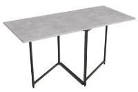 Masă pentru bucătărie Ferrum-Decor Panama 75x148x68 Beton/Black (PANAM100) imaginea #1 — magazin online Desire.md