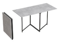 Masă pentru bucătărie Ferrum-Decor Panama 75x148x68 Beton/Black (PANAM100) imaginea #4 — magazin online Desire.md