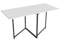 Обеденный стол Ferrum-Decor Panama 75x148x68 White/Black (PANAM106) фото №1 — интернет-магазин Desire.md