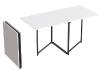 Обеденный стол Ferrum-Decor Panama 75x148x68 White/Black (PANAM106) фото №4 — интернет-магазин Desire.md