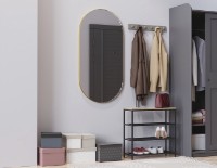 Обувница Ferrum-Decor Slime 3 63.5x63x26 Oak Sonoma/Black (SLA204) фото №6 — интернет-магазин Desire.md