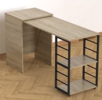 Masa de birou Ferrum-Decor Smart 2/1 75x145x50 Oak Sonoma/Black (SMART203) imaginea #3 — magazin online Desire.md
