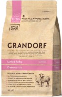 Hrană uscată pentru pisici Grandorf Kitten Lamb & Turkey 400g